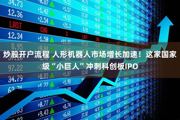 炒股开户流程 人形机器人市场增长加速！这家国家级“小巨人”冲刺科创板IPO
